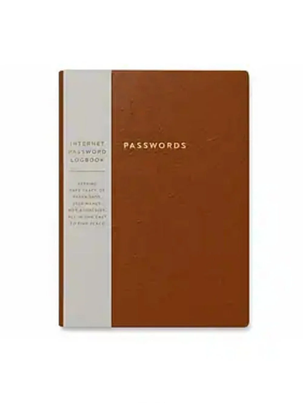 ECCOLO Internet Password Keeper Compact Hardcover Logbook A-Z Tabs Faux Leather